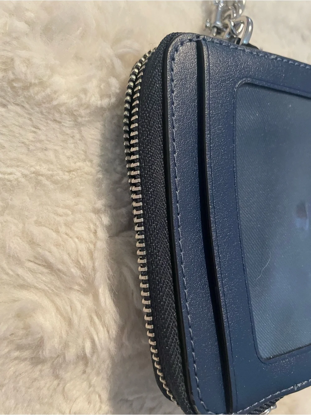 Coach quilted denim